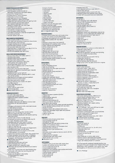 Pershing 45 Limited USA Specification Brochure
