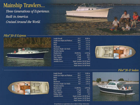 Mainship 2003 Full Line Brochure