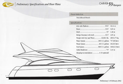 Carver Marquis 59 Design Folder Brief Brochure