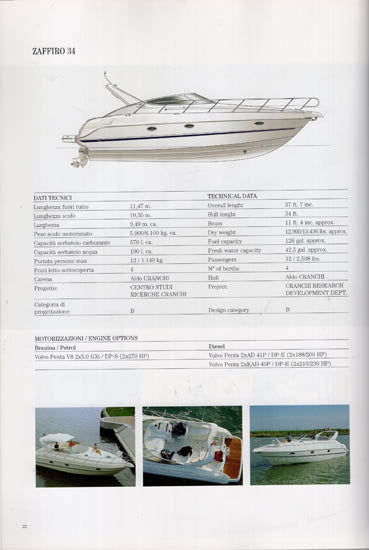 Cranchi 2003 Hard Bound Brochure