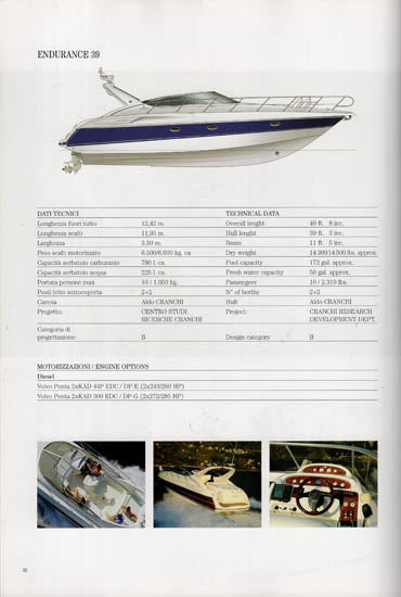 Cranchi 2003 Hard Bound Brochure