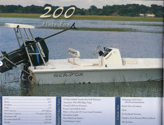 Sea Fox 2003 Brochure