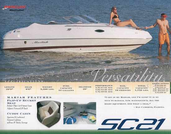 Mariah 2003 Brochure