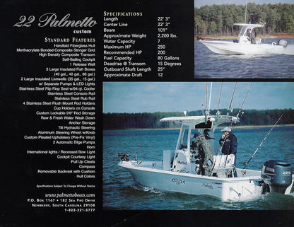 Palmetto 22 Custom Brochure