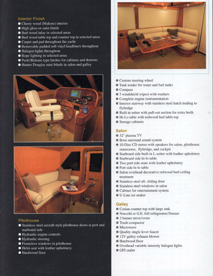 Hampton 550 Pilothouse Motor Yacht Brochure