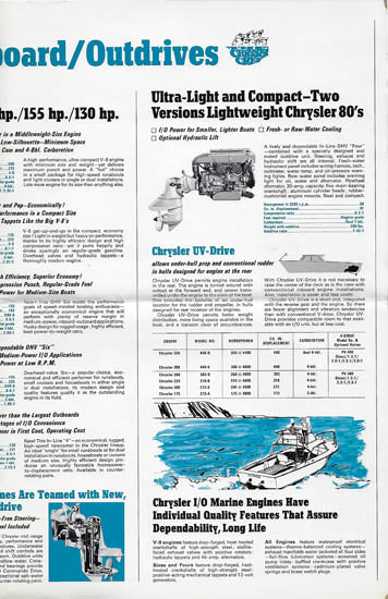 Chrysler Inboard-Outdrives Brochure