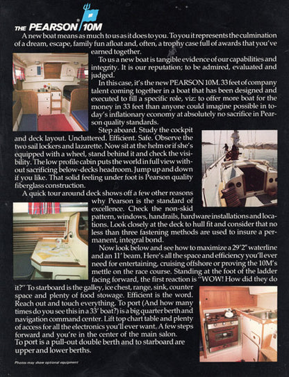 Pearson 10M [33'] Brochure
