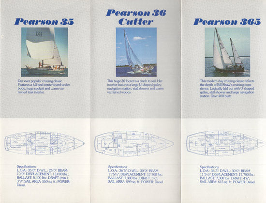 Pearson 1982 Brochure