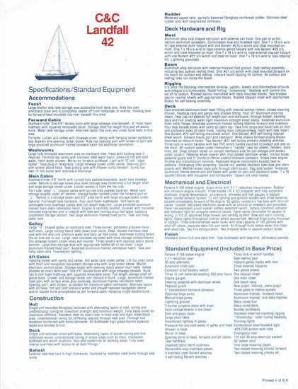 C&C Landfall 42 Brochure