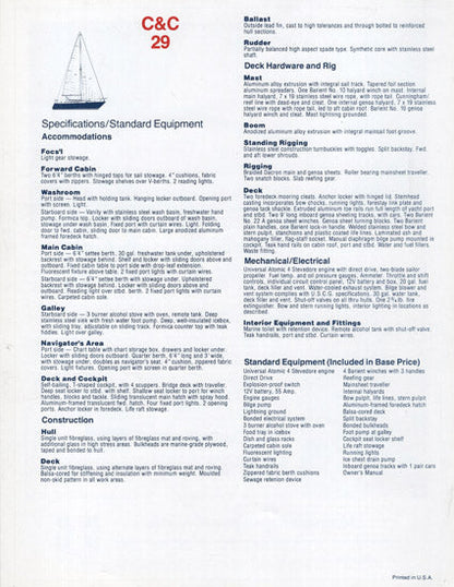 C&C 29 Brochure Digital Package