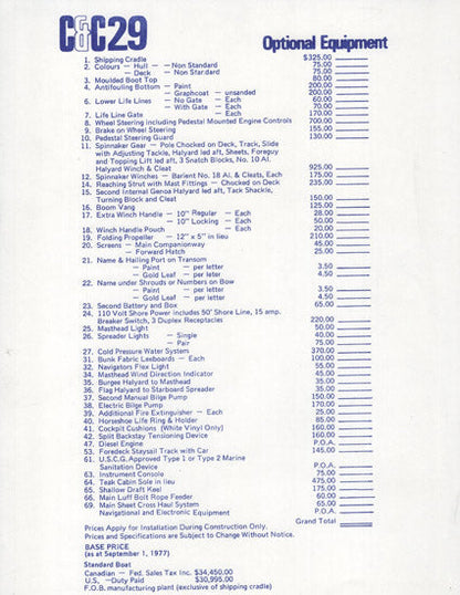 C&C 29 Brochure Digital Package