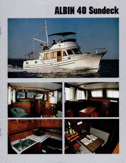 Albin 1980s Trawler Brochure
