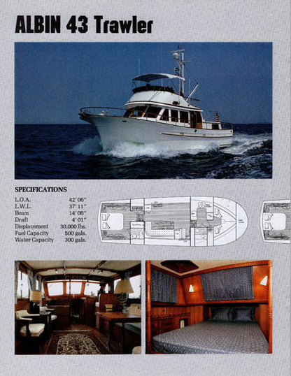 Albin 1980s Trawler Brochure