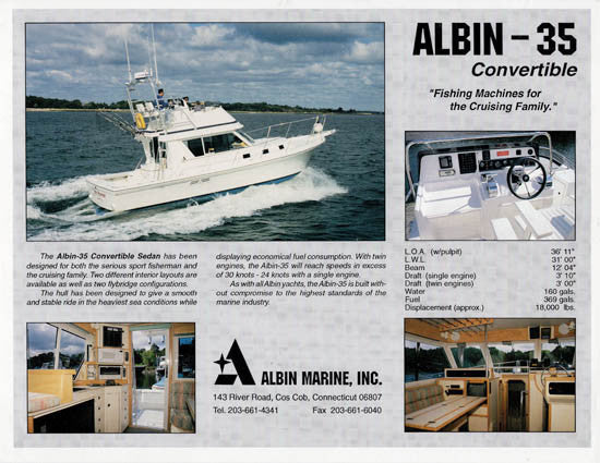 Albin 35 Convertible Brochure