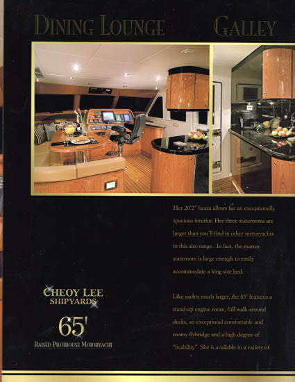 Cheoy Lee 65 Raised Pilothouse Motoryacht Brochure
