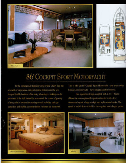 Cheoy Lee 74-92 Sport Motoryacht Brochure