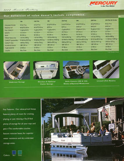 Monark 2003 Fishing & Pontoon Brochure