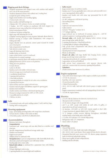 Wauquiez 40 Pilot Saloon Specification Brochure