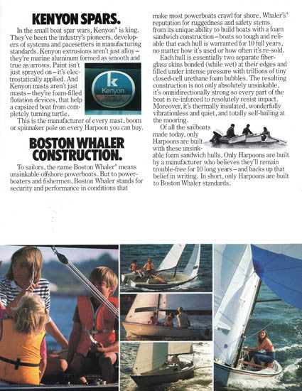 Boston Whaler Harpoon Poster Brochure