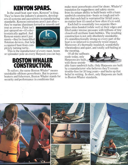 Boston Whaler Harpoon Poster Brochure