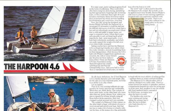Boston Whaler Harpoon Poster Brochure