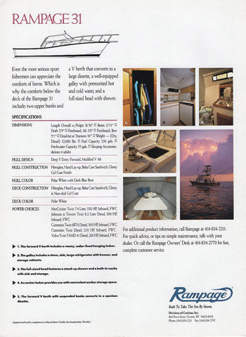 Rampage 31 Brochure