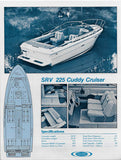 Sea Ray 225 SRV Cuddy Cruiser Specification Brochure (1982)