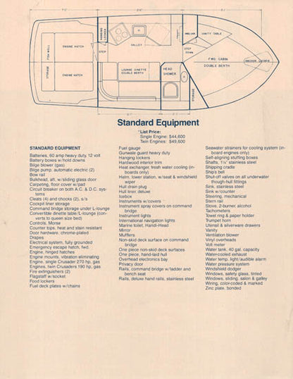 Uniflite 26 Sedan Specification Brochure
