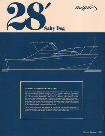 Uniflite 28 Salty Dog Specification Brochure