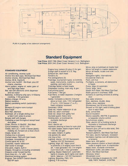 Uniflite 48 Convertible Specification Brochure