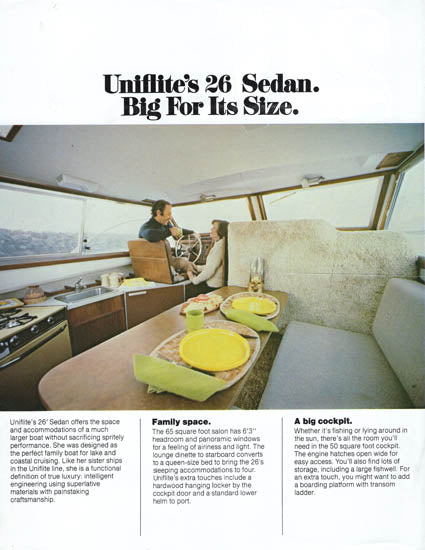 Uniflite 26 Sedan Brochure