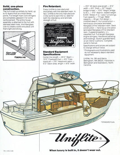 Uniflite 26 Sedan Brochure