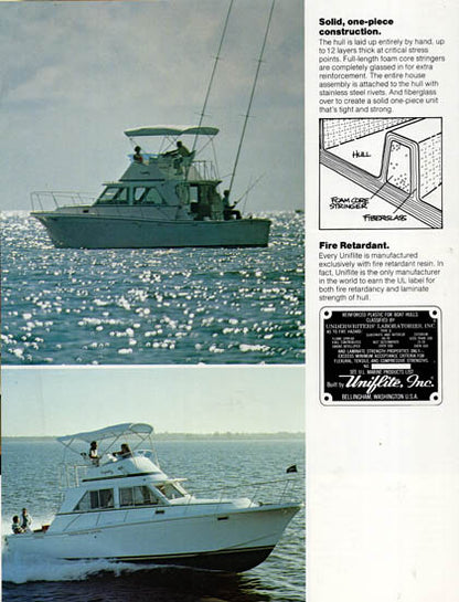 Uniflite 34 Sport Sedan Brochure