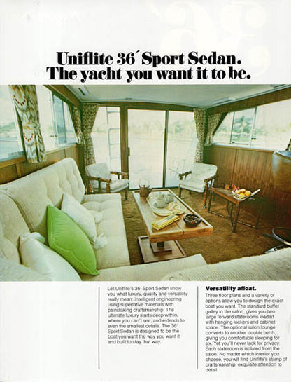 Uniflite 36 Sport Sedan Brochure