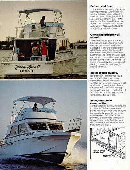 Uniflite 36 Sport Sedan Brochure
