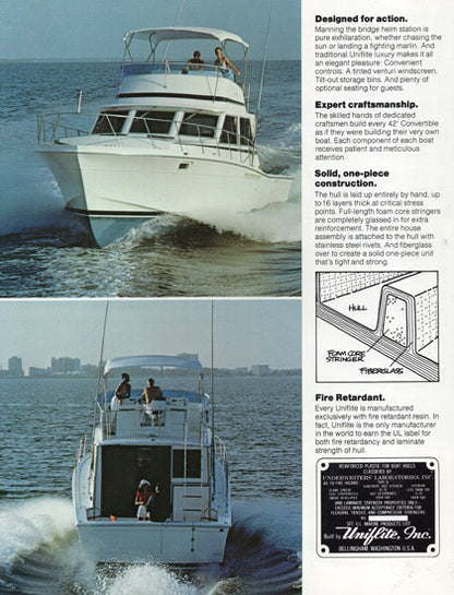 Uniflite 42 Convertible Brochure