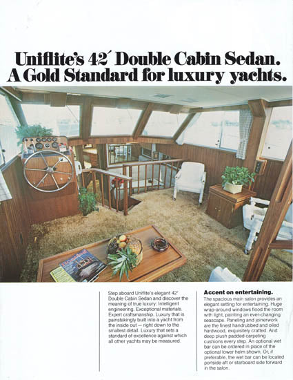 Uniflite 42 Double Cabin Sedan Brochure