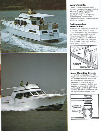 Uniflite 42 Double Cabin Sedan Brochure
