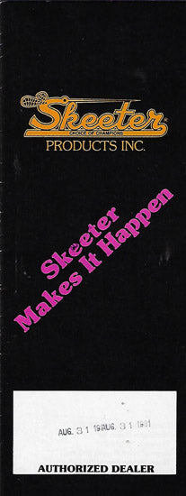 Skeeter 1980s Brochure
