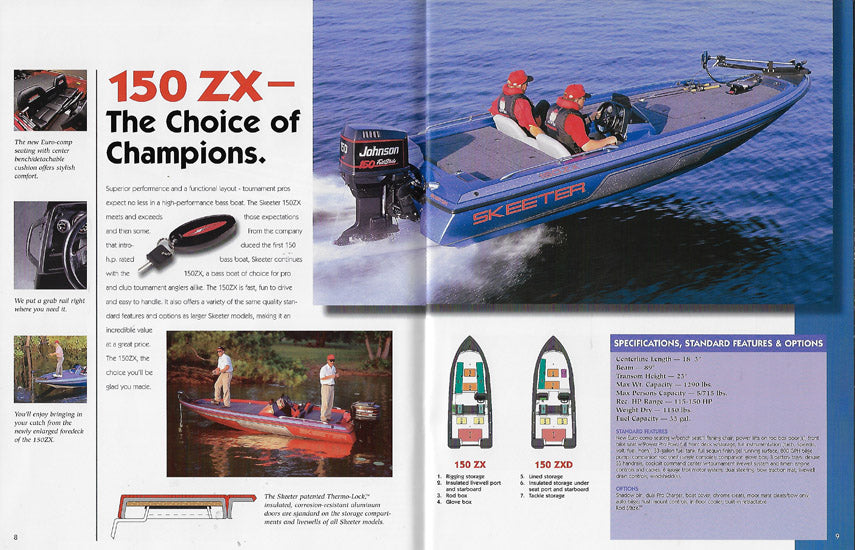 ポッターページ Skeeter 1995 Performance Brochure – SailInfo I boatbrochure.com