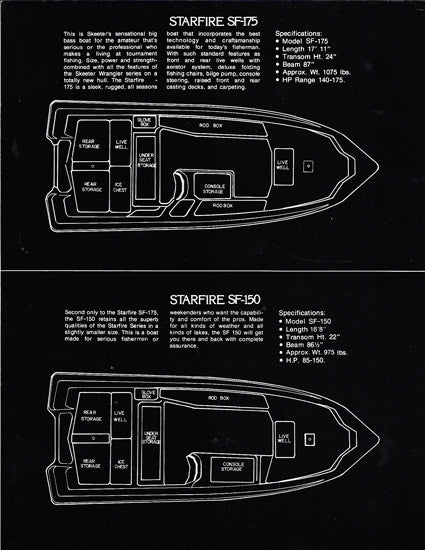 Skeeter Starfire SF-175 & SF-150 Brochure
