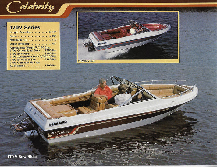 Celebrity 1980s Brochure