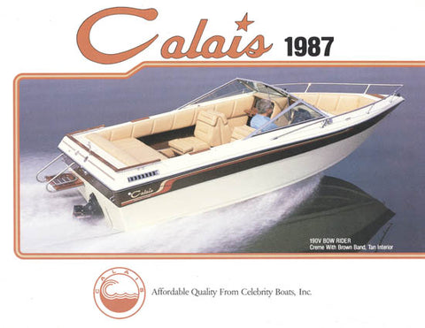 Celebrity 1987 Calais Brochure