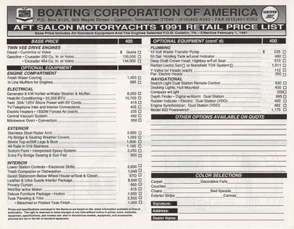 Harbor Master 400 Cockpit Motor Yacht Brochure