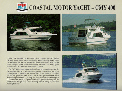 Harbor Master 400 Cockpit Motor Yacht Brochure