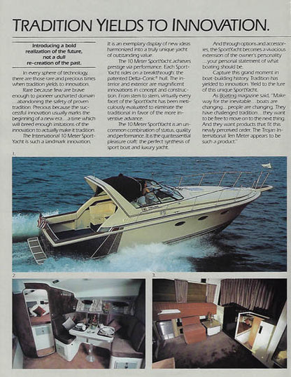 Trojan 10 Meter Sport Yachts Brochure