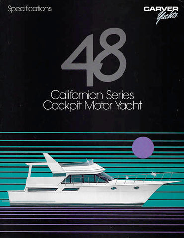 Carver 48 Californian Cockpit Motor Yacht Brochure