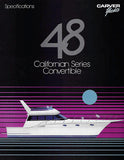 Carver 48 Californian Convetible Brochure