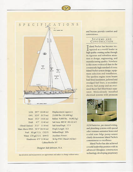 Island Packet 380 Launch Brochure