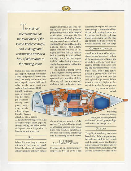 Island Packet 380 Brochure